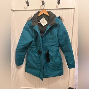 Teal North Face Jacket
